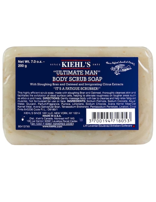 Jabón corporal Kiehl's Ultimate Man Body Scrub Soap