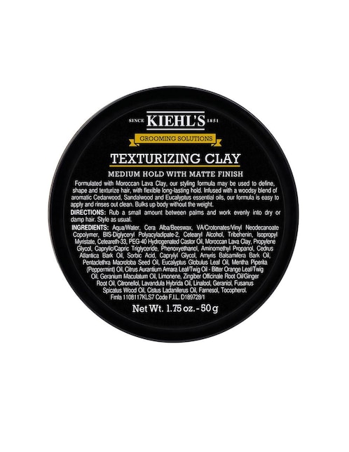 Arcilla capilar Kiehl's Grooming Solutions Texturizing Clay