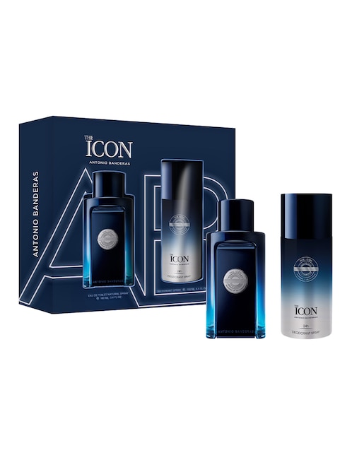 Set de fragancia Agua de Colonia Antonio Banderas The Icon para hombre