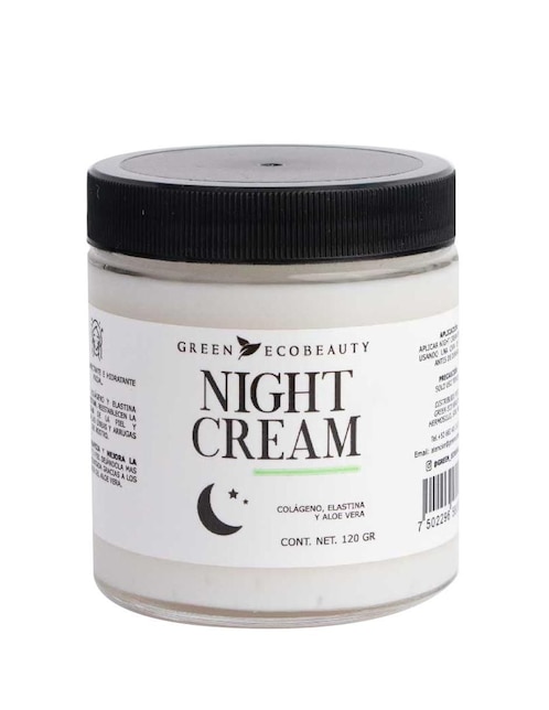 Crema para rostro Night Cream Green Ecobeauty recomendado para hidratar