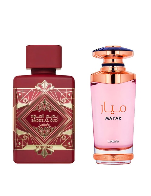 Set eau de parfum Lattafa Duo Bade'e Al Oud Sublime & Mayar para" mujer