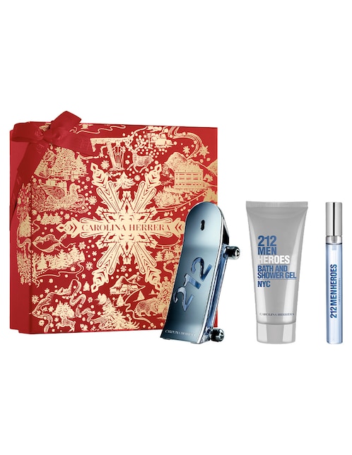 Kit Eau de toilette Carolina Herrera 212 Heroes para hombre