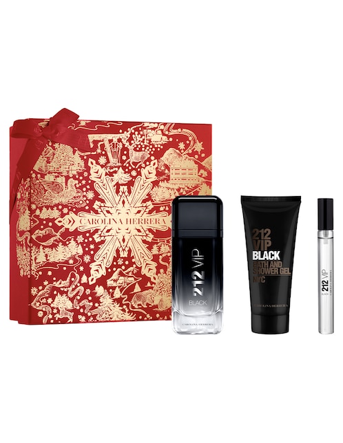 Kit Eau de parfum Carolina Herrera 212 Vip men black para hombre