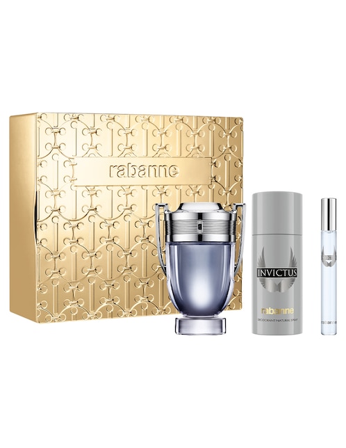 Kit eau de toilette Rabanne Invictus para hombre