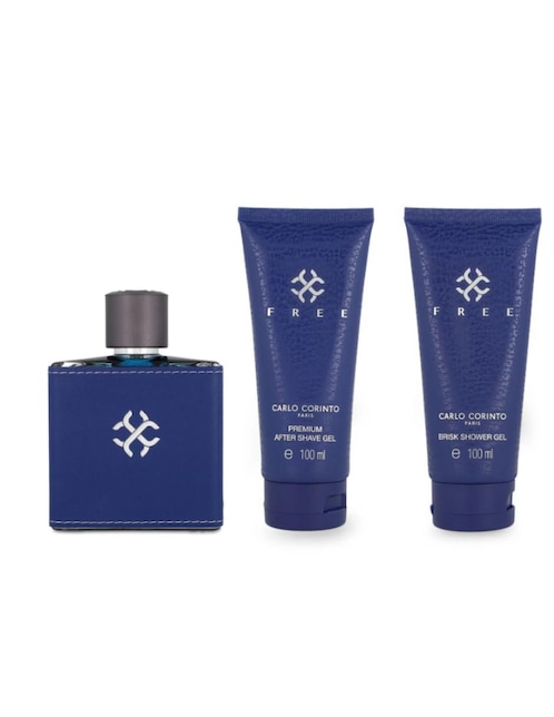 Kit eau de parfum Carlo Corinto Free para hombre