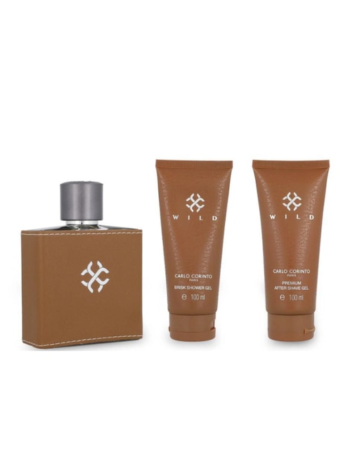 Kit eau de parfum Carlo Corinto Wild para hombre