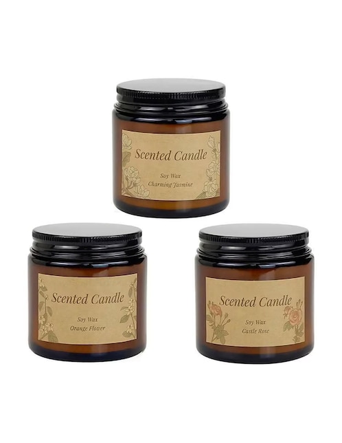 Set de velas aromáticas Bluelander 3 piezas