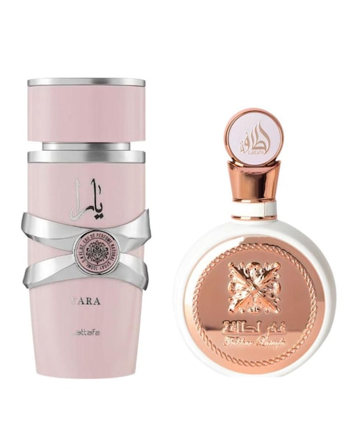 Set eau de parfum Lattafa Yara & Fakhar para mujer