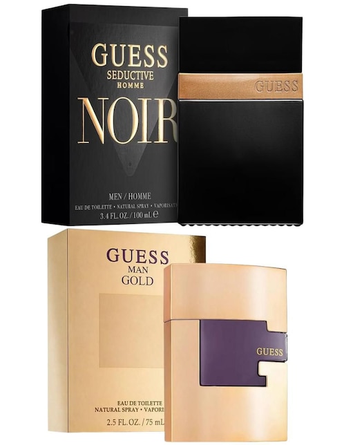 Set eau de toilette Guess Guess Gold y Seductive Noir para hombre