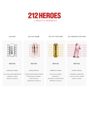 Eau de parfum Carolina Herrera 212 VIP Rosé para mujer