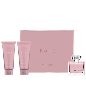 Set De Fragancia Ferrioni Rose Para Mujer