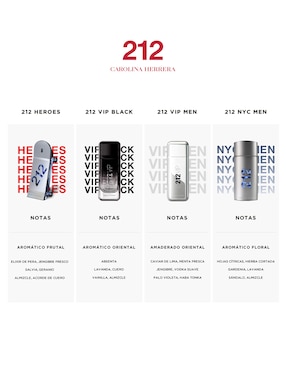 Eau de parfum Carolina Herrera 212 VIP Black para hombre