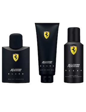 loción ferrari scuderia black caballero eau de toilette 125 ml