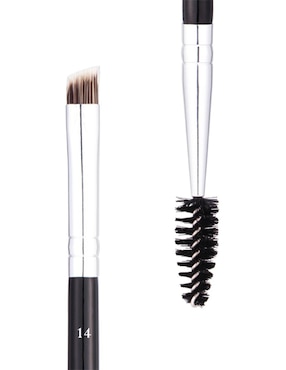 Pincel para cejas Anastasia Beverly Hills Duo Brow/Eye Liner Angled Cut/Spooley