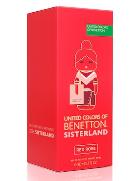 Eau de toilette Benetton Sisterland Red Rose para mujer