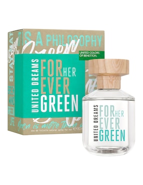 Eau de toilette Benetton United Dreams Forever Green Her para mujer