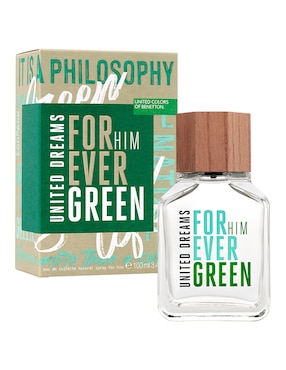 Eau de toilette Benetton United Dreams Forever Green para hombre