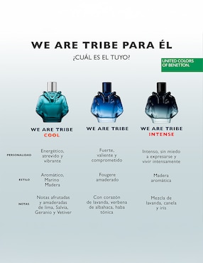 Eau de parfum Benetton We Are Tribe Intense para hombre