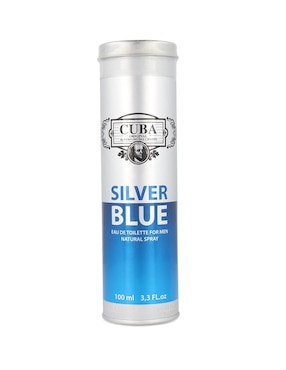 Eau de toilette Cuba Silver Blue para hombre