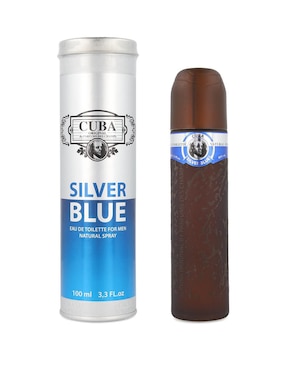 Eau de toilette Cuba Silver Blue para hombre