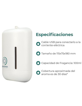 Difusor eléctrico Zensaria Nano