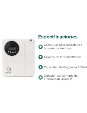 Difusor eléctrico Zensaria