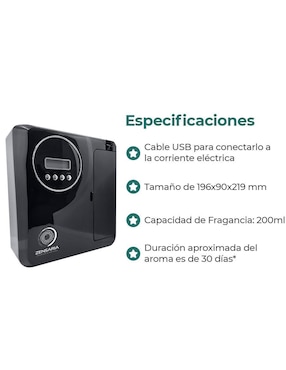 Difusor eléctrico Zensaria