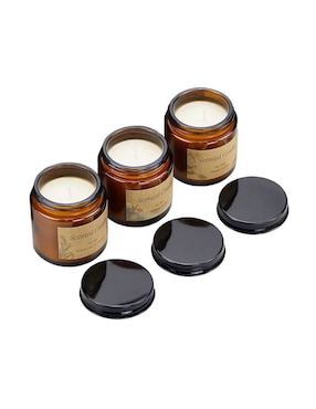 Vela aromática Bluelander 3 piezas aroma floral