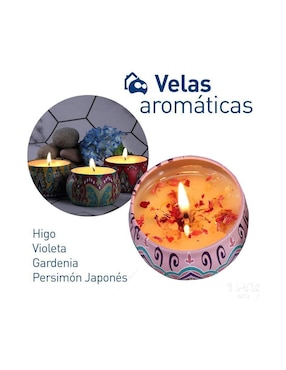 Vela aromática Bluelander 4 piezas aroma floriental