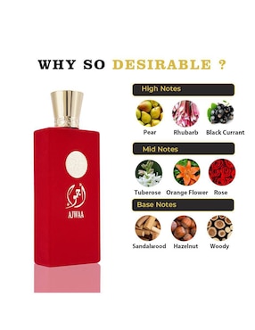 Eau de parfum Nusuk Ajwaa Concentrated Red para mujer