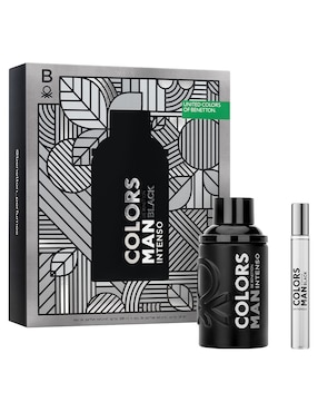 Set Eau de parfum Benetton Colors Black Intenso para hombre