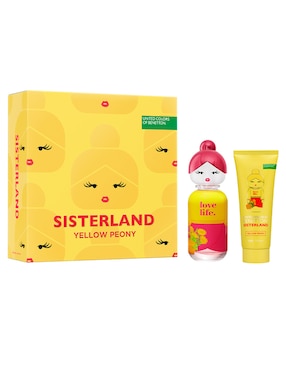 Set Eau De Toilette Benetton Sisterland Yellow Peony Para Mujer