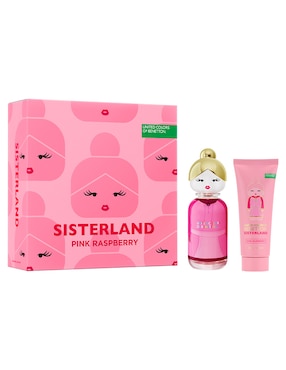 Set Eau De Toilette Benetton Sisterland Pink Raspberry Para Mujer