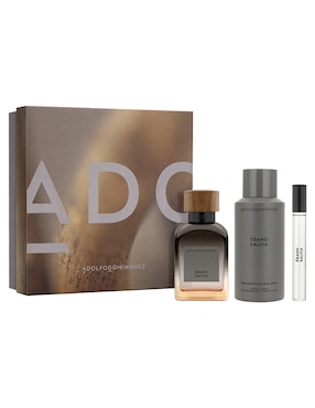 Set Eau De Parfum Adolfo Dominguez Ebano Salvia Para Hombre