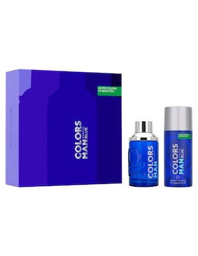 Set Eau De Toilette Benetton Colors Blue Para Hombre