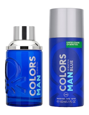 Set Eau de toilette Benetton Colors Blue para hombre