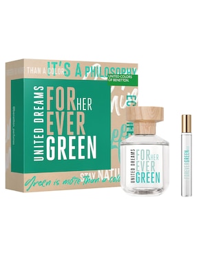 Set Eau De Toilette Benetton Forever Green Para Mujer