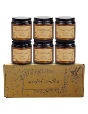 Set de velas aromáticas Bluelander 6 piezas