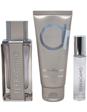 Set Eau De Toilette Ferragamo Bright Leather Para Hombre