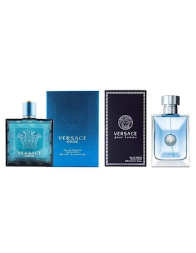 Set Eau De Toilette Versace Pour Homme + Eros Para Hombre