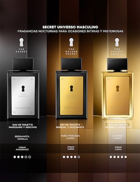 Set Eau de toilette Antonio Banderas The Golden Secret para hombre
