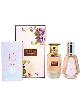 Set de fragancia Afnan Violet Bouquet & Lattafa Yara para mujer