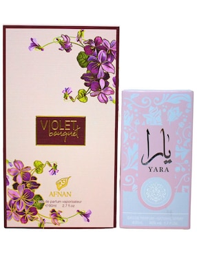 Set de fragancia Afnan Violet Bouquet & Lattafa Yara para mujer