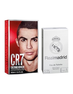 Set eau de toilette Air-Val International Cr7 y Real Madrid para hombre