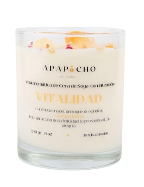 Vela aromática Apapacho By Fuwu aroma frutos rojos