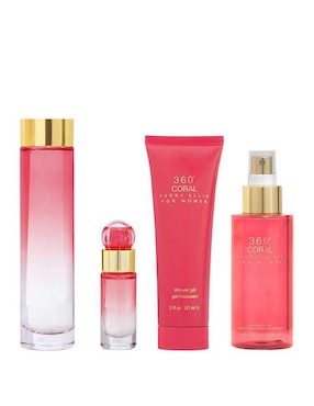 Kit Eau De Parfum Perry Ellis 360 Coral Para Mujer