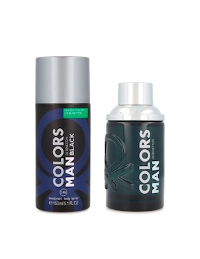 Set Eau de toilette Benetton Colors Black para hombre