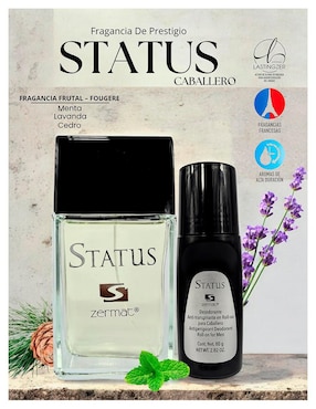 Kit Eau de toilette Zermat Status para hombre
