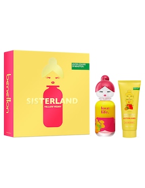 Set Eau de toilette Benetton Sisterland Yellow Peony para mujer