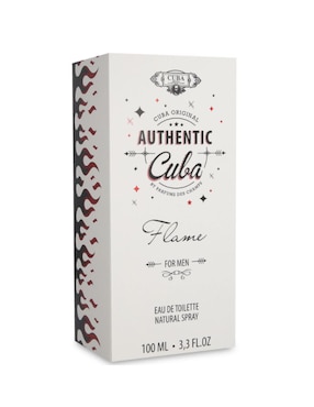 Eau de toilette Cuba Autentic Flame para hombre